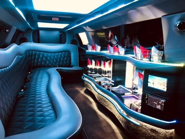 Austin Prestige Limo stretch limo interior